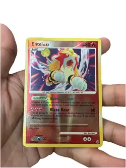 Entei 4/132 Reverse Holo - Pokemon Secret Wonders Card TCG 2007 (LP/MP) - Image 1