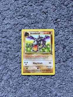 Aerodactyl 16/62 Fossil Non-holo WOTC Vintage Pokemon Card Rare LP - Image 1
