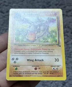 Aerodactyl 16/62 Fossil Non-holo WOTC Vintage Pokemon Card Rare LP - Image 3