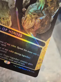 FOIL 0033 Plaza of Heroes STELLAR SIGHTS BORDERLESS Edge of Eternities MTG Card - Image 2