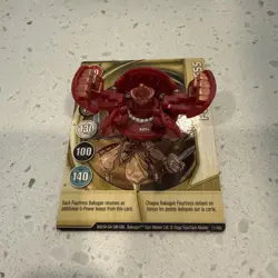 Bakugan Battle Brawlers Fourtress B2 Red Pyrus Fortress 680G + Card - Image 1