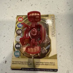 Bakugan Battle Brawlers Fourtress B2 Red Pyrus Fortress 680G + Card - Image 2