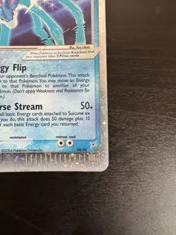 Suicune ex 94/95 Holo Rare EX Team Magma Vs Team Aqua Pokemon Card DMG - Image 4