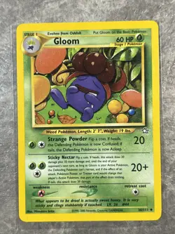 Gloom 36/111 Pokemon TCG Neo Genesis Vintage WOTC Card Regular (Light Play) 2 - Image 1