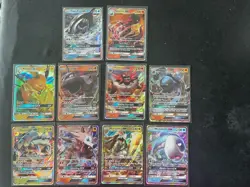 Pokemon Card GX Ultra Rare Lot 10x - Sun & Moon Onix Raichu - Image 1