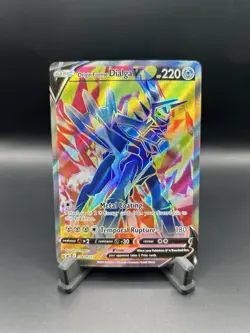 Pokemon Origin Forme Dialga V SWSH255 Full Art Black Star Promo Card Holo NM - Image 1