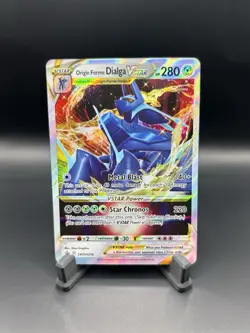 Pokemon Origin Forme Dialga VSTAR SWSH256 Black Star Promo Card Holo Near Mint - Image 1