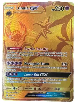 Lunala GX - 172/156 - Pokemon Ultra Prism Sun & Moon Secret Rare Card NM - Image 1