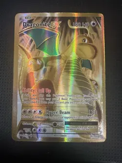 Mint! Dragonite EX (106/108) XY Evolutions Full Art Gold Pokemon Card! - Image 1