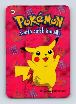 Pikachu #25 Vintage 2000 Vending Series Holo Prism Near Mint Pokemon Card - Image 1