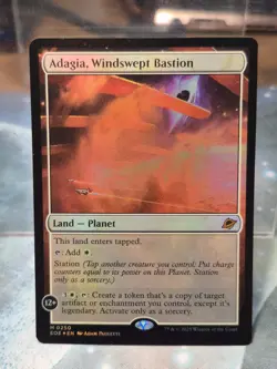 FOIL M 0250 Adagia, Windswept Bastion Land Plains Edge of Eternities MTG Card - Image 1