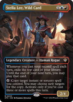 Stella Lee, Wild Card (Borderless) [Outlaws of Thunder Junction Commander] Near - Image 1