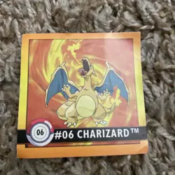 Charizard 06 Artbox Series 1 Stickers Vintage Pokemon Trading Card Game 1999 - Image 1