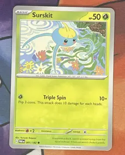 Pokemon Paradox Rift TCG - Surskit 001/182- Standard Set Common Card NM/M - Image 1