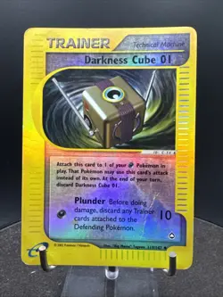 Darkness Cube 01 119/147 Reverse Holo Aquapolis E Series WOTC Pokemon Card - Image 1