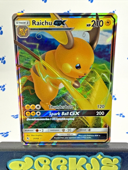 Pokemon Hidden Fates Raichu GX 20/68 Card 2019 - Image 2