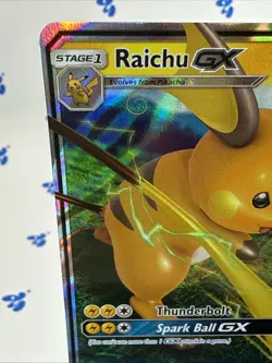 Pokemon Hidden Fates Raichu GX 20/68 Card 2019 - Image 3