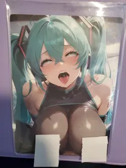 Hatsu Miku Hot & Spicy Double Sided Goddess Story A4 Card Art Board Waifu Anime - Image 2