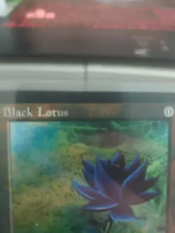 *CUST0M MADE-SEE DSC* Black Lotus MTG Christopher Rush STAMPED RAINBOW Signature - Image 4