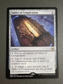 MTG Tablet of Compleation 245/271 Phyrexia: All Will Be One Regular Rare - Image 1