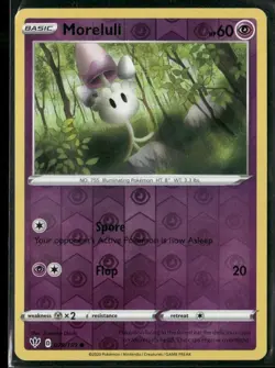 2020 Darkness Ablaze Set Pokemon Card 079 Morelull Reverse Foil NM - Image 1