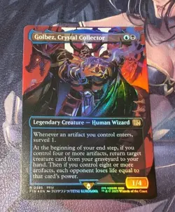 MTG *FOIL BORDERLESS * Final Fantasy Rare GOLBEZ, CRYSTAL COLLECTOR NM - Image 1