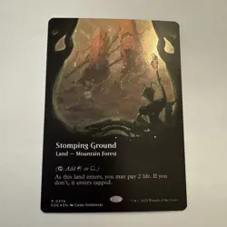 Stomping Ground GALAXY FOIL Borderless 378 Edge of Eternities EOE MTG R Unplayed - Image 1