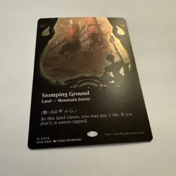 Stomping Ground GALAXY FOIL Borderless 378 Edge of Eternities EOE MTG R Unplayed - Image 5