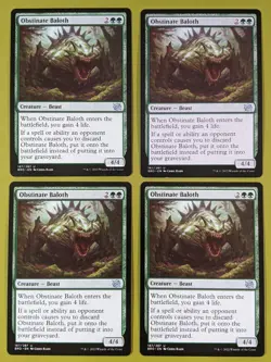 Obstinate Baloth x4 The Brothers' War 4x Playset Magic the Gathering MTG - Image 1