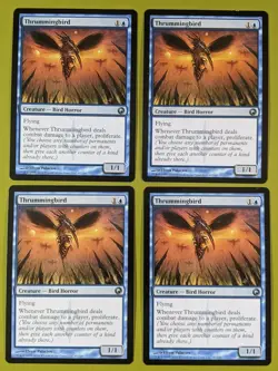 Thrummingbird x4 Scars of Mirrodin 4x Playset Magic the Gathering MTG - Image 1
