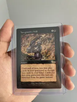 RARE MTG Magic the Gathering - Yawgmoth's Will - Urza's Saga -Sorcery -SP - Image 1