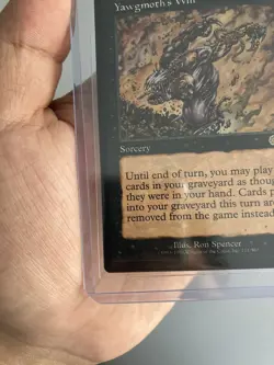 RARE MTG Magic the Gathering - Yawgmoth's Will - Urza's Saga -Sorcery -SP - Image 5