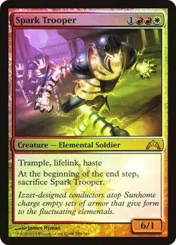 MTG Spark Trooper FOIL MP Gatecrash GTC English Magic Gathering card - Image 1