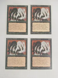 MTG Playset 4x Cuombajj Witches (Chronicles/Black/C) - BGM - Image 1