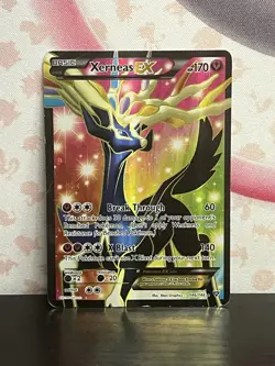 Pokemon TCG Xerneas EX (146 Full Art) 146/146 XY Base Set Holo Nintendo 2014 HP - Image 1