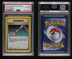 Maintenance German 1st Ed. Pokemon Base Set PSA 10 GEM MT 1999 1s6 - Image 3