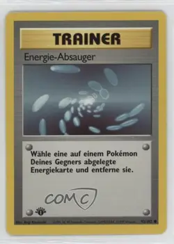 Energy Removal German 1st Ed. Pokemon Base Set #92 1999 3hd - Image 1
