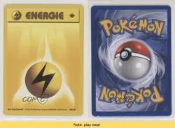 Lightning Energy German 1st Ed. Pokemon Base Set #100 1999 READ yu7 - Image 3
