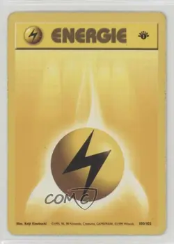 Lightning Energy German 1st Ed. Pokemon Base Set #100 1999 15fy - Image 1