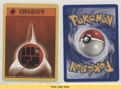 Fighting Energy Shadowless Pokemon Base Set #97 1999 READ 0f8 - Image 3
