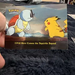2000 Topps Pokemon TV #EP12 Here Comes the Squirtle Squad Silver Foil - Image 1
