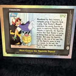 2000 Topps Pokemon TV #EP12 Here Comes the Squirtle Squad Silver Foil - Image 2