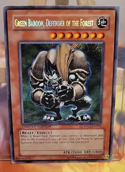 Yugioh! Green Baboon, Defender of the Forest - RP02-EN099 - Secret Rare - Image 1