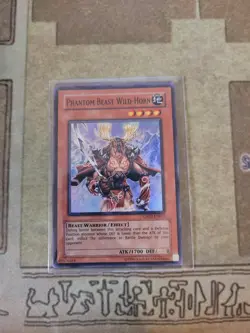 YUGIOH PHANTOM BEAST WILD-HORN GX02-EN002 SUPER UNLIMITED ED NM - Image 1