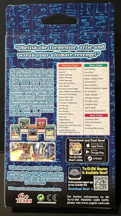 YuGiOh! Egyptian God Deck: Obelisk the Tormentor - 1st Ed- NEW & SEALED - Image 2