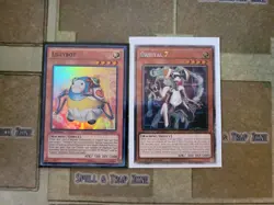 YUGIOH LILLYBOT DRLG SUPER + ORBITAL 7 RA04 PLATINUM 1ST ED NM - Image 1