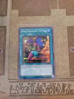 YUGIOH SMOKE GRENADE OF THE THIEF OP14-EN009 SUPER UNLIMITED ED NM - Image 1