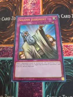Yugioh Solemn Judgment RA02-EN075 Ultra Rare 1st Edition Near Mint - Image 1