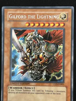 YUGIOH • GILFORD THE LIGHTNING • SECRET RARE • CT2-EN001 • LIMITED EDITION • NM - Image 2