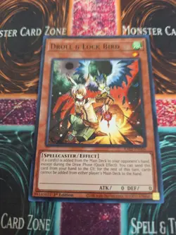 Yugioh Droll & Lock Bird RA02-EN006 Super Rare 1st Edition Near Mint - Image 1